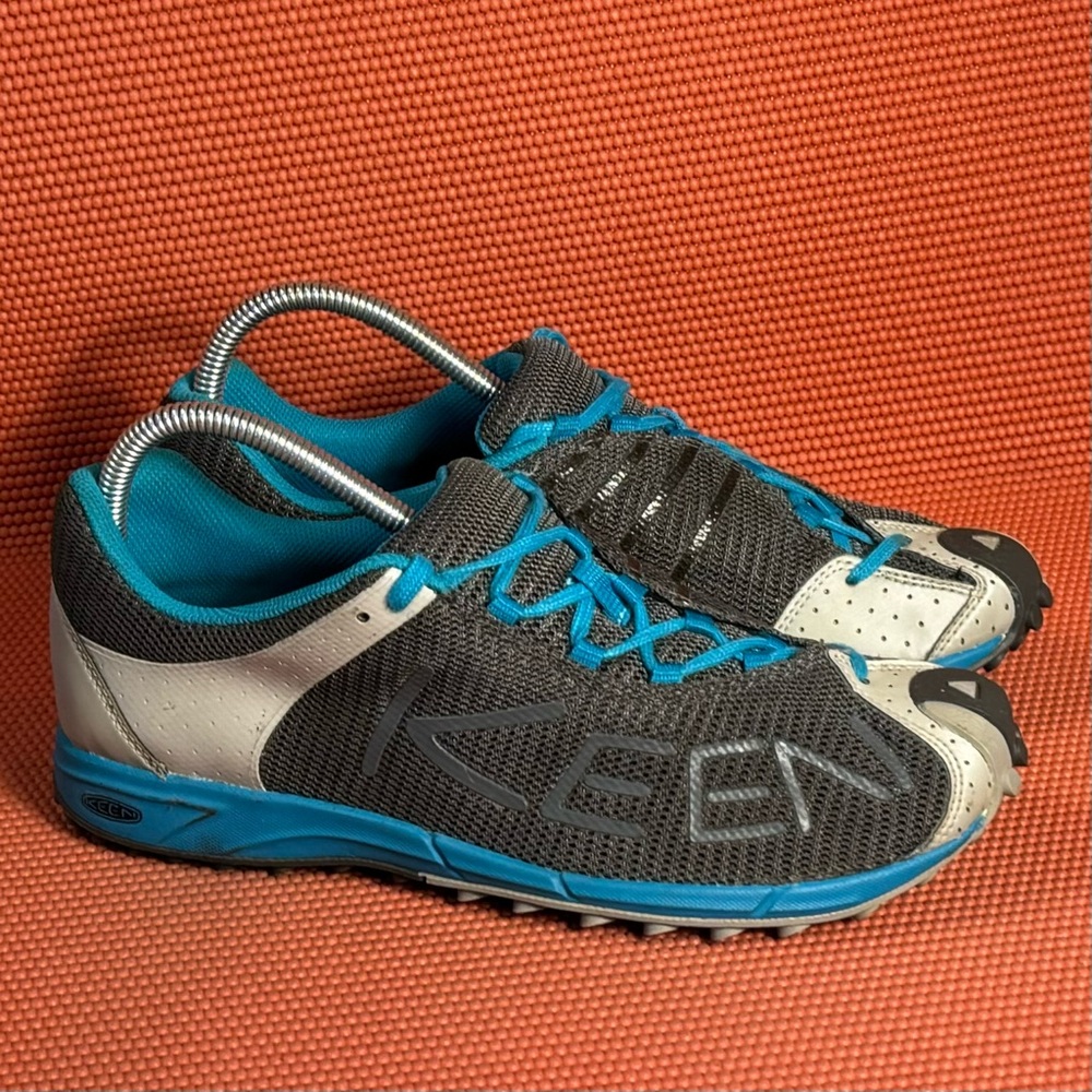 Keen Women's A86 Tr Trail Running Mesh Hiking Shoes Gray Turquoise